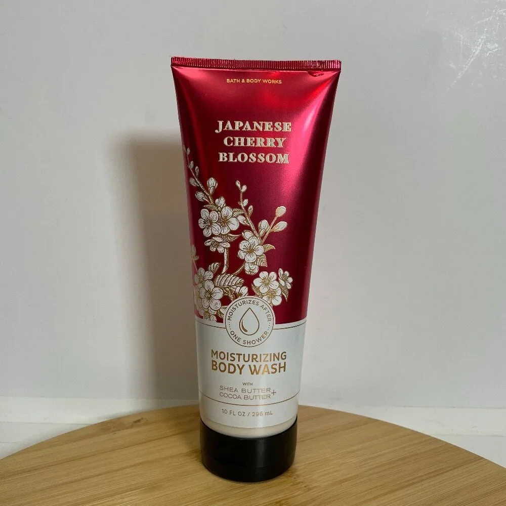 Bath & Body Works Japanese Cherry Blossom Moisturizing Body Wash 10 oz Shea